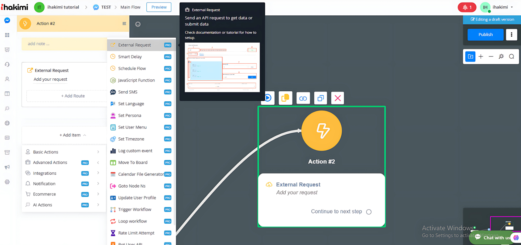 External Request - ihakimi - Ai Automation Software for Whatsapp ...