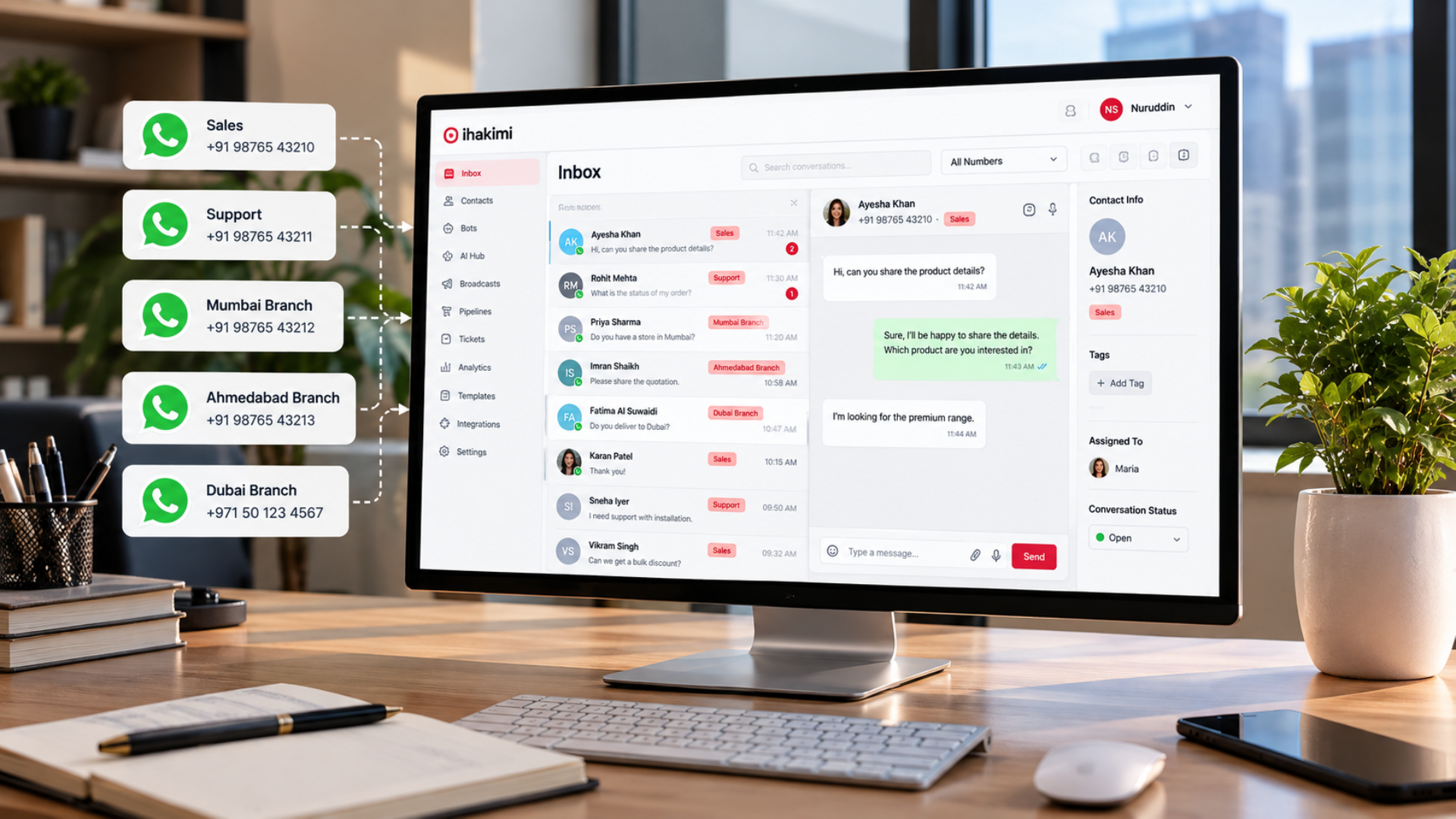 How to Manage Multiple WhatsApp Business Numbers in One Inbox